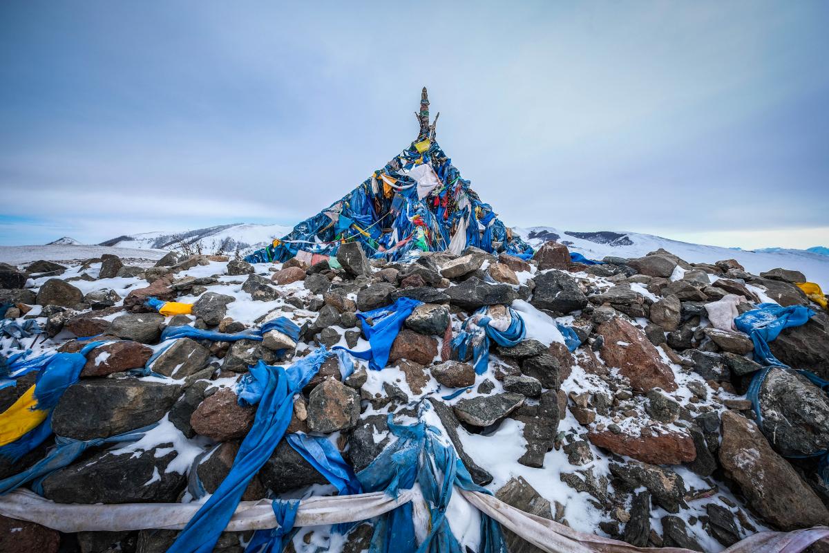 A Mongolian Ohvooh in Uvs Province near Russia.