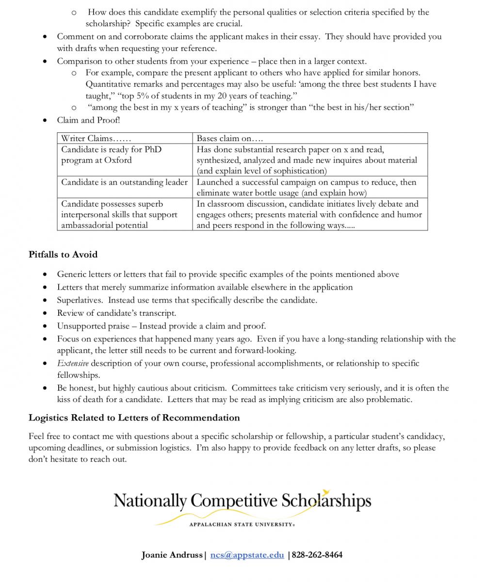 Letter Of Recommendation Guidelines from ncs.appstate.edu